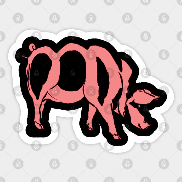 Porcasso Sticker by House_Of_HaHa